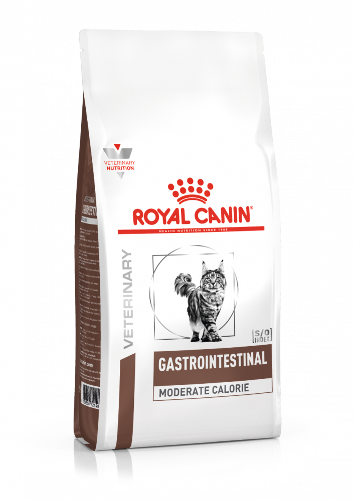 Royal Canin Gastro Intestinal Moderate Calorie (фелин) диета для кошек с пониженным содержанием жира, при воспалении кишечника, нарушении пищеварения