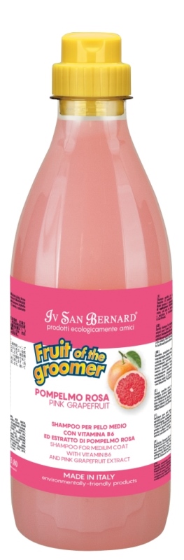 Iv San Bernard Fruit of the Grommer Pink Grapefruit Шампунь для шерсти средней длины с витаминами 1 л